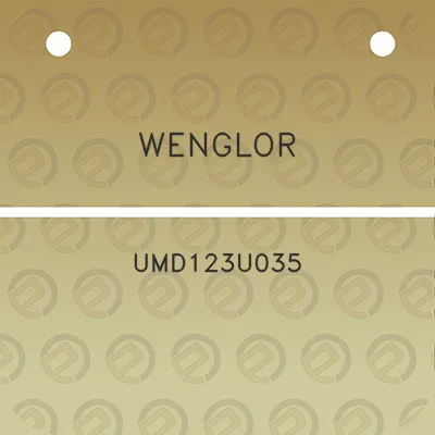 wenglor-umd123u035