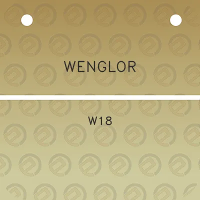 wenglor-w18