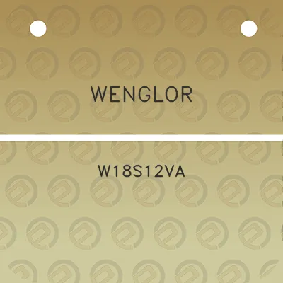 wenglor-w18s12va