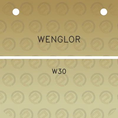 wenglor-w30