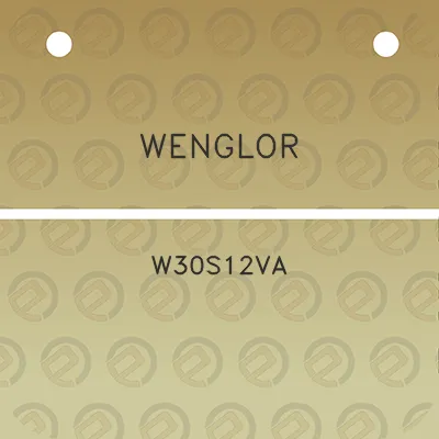 wenglor-w30s12va