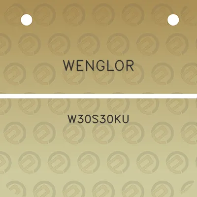 wenglor-w30s30ku