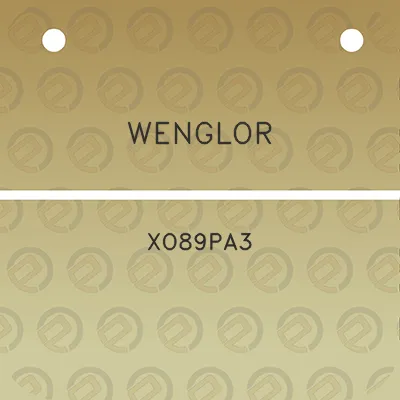 wenglor-xo89pa3