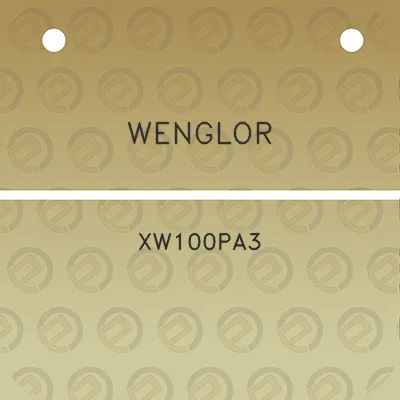 wenglor-xw100pa3