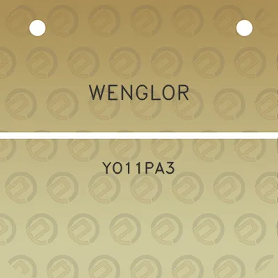 wenglor-yo11pa3