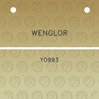 wenglor-yo993