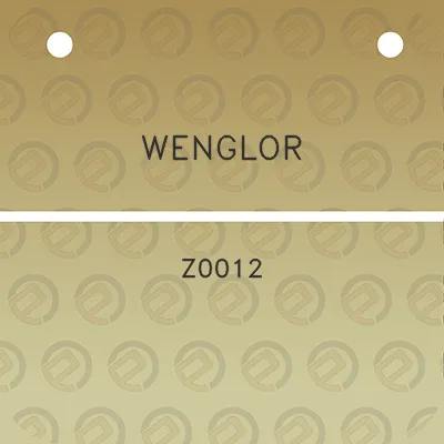 wenglor-z0012