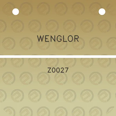 wenglor-z0027