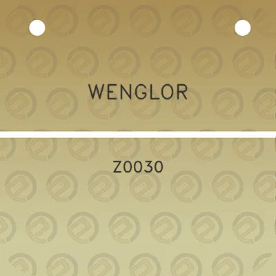 wenglor-z0030