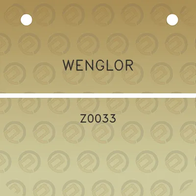 wenglor-z0033