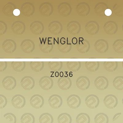 wenglor-z0036