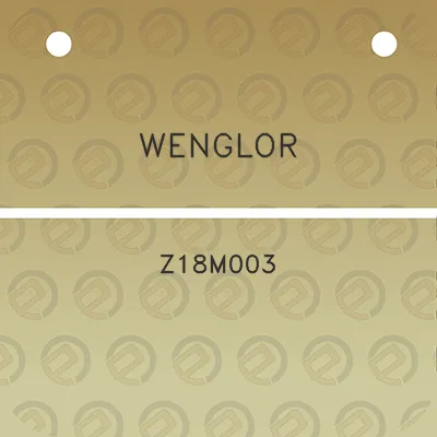 wenglor-z18m003