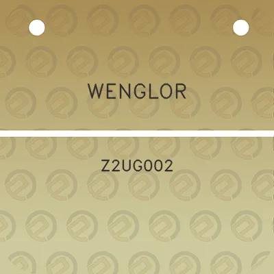 wenglor-z2ug002