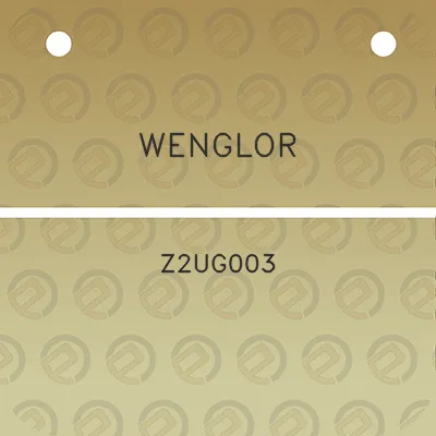 wenglor-z2ug003