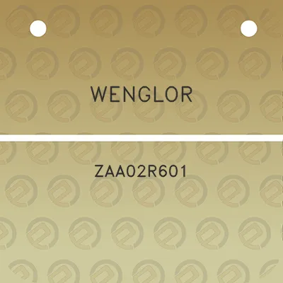 wenglor-zaa02r601