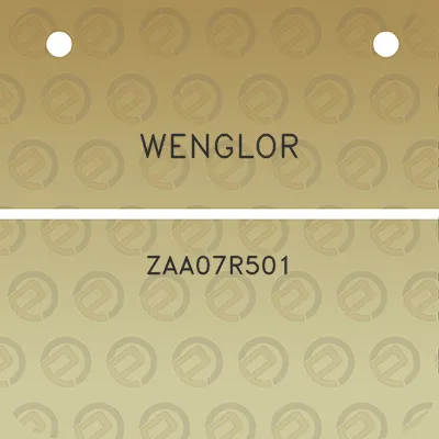 wenglor-zaa07r501