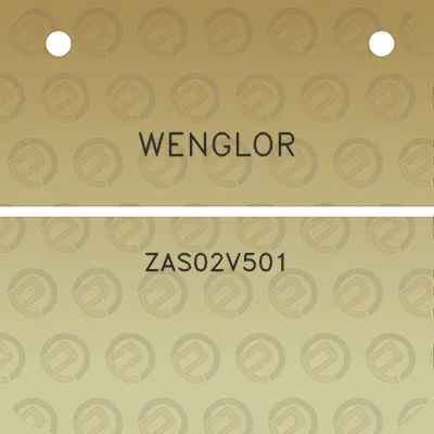 wenglor-zas02v501