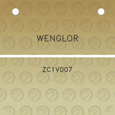 wenglor-zc1v007