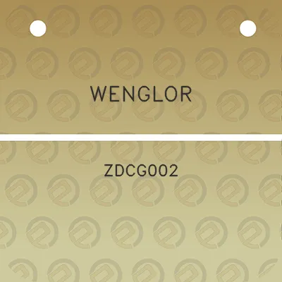 wenglor-zdcg002