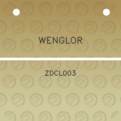 wenglor-zdcl003