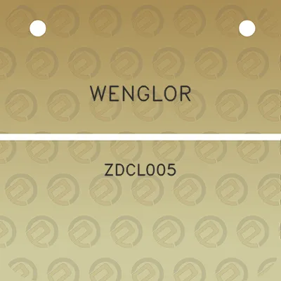 wenglor-zdcl005