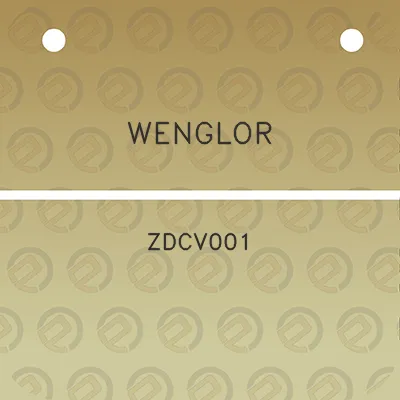 wenglor-zdcv001