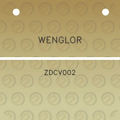 wenglor-zdcv002