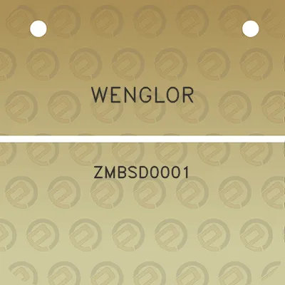 wenglor-zmbsd0001