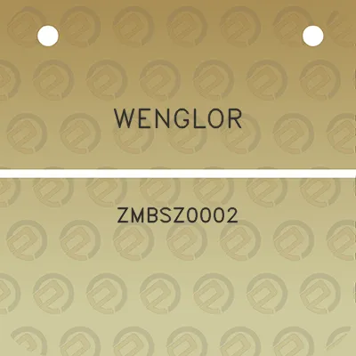 wenglor-zmbsz0002