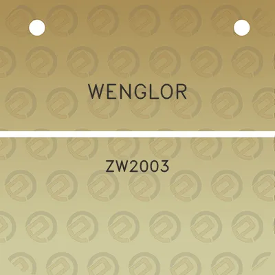 wenglor-zw2003