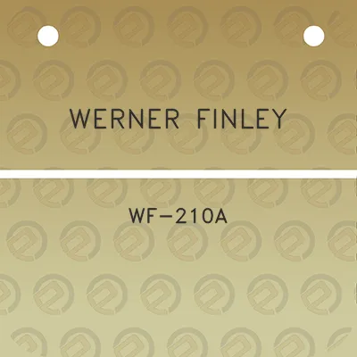 werner-finley-wf-210a