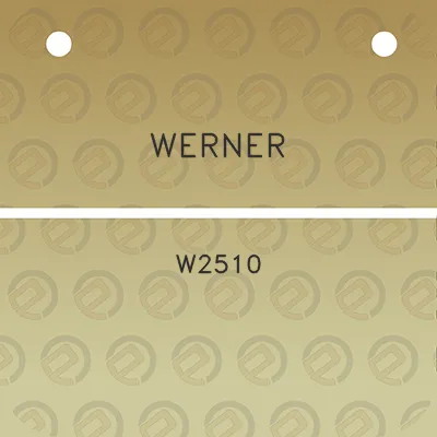 werner-w2510