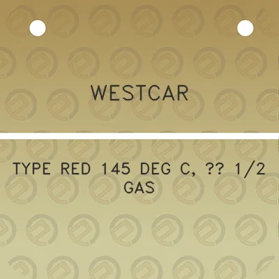 westcar-type-red-145-deg-c-12-gas