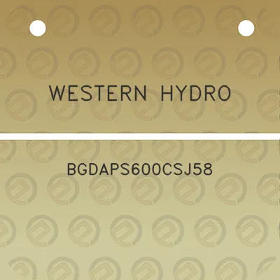 western-hydro-bgdaps600csj58