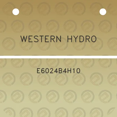 western-hydro-e6024b4h10