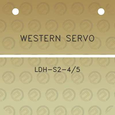 western-servo-ldh-s2-45