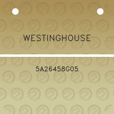 westinghouse-5a26458g05