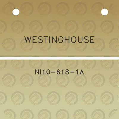 westinghouse-ni10-618-1a