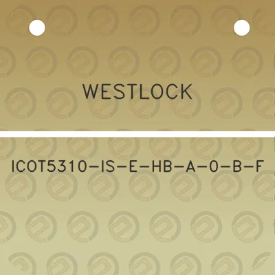 westlock-icot5310-is-e-hb-a-0-b-f