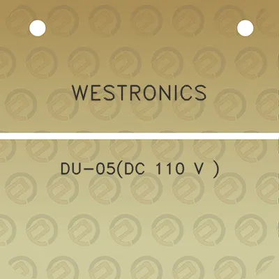 westronics-du-05dc-110-v