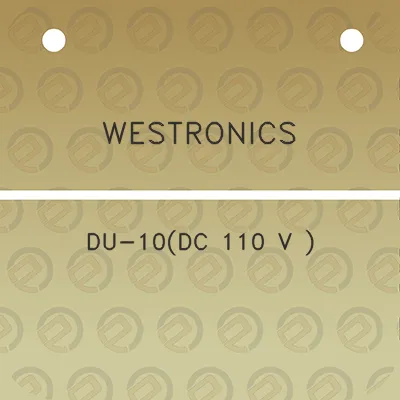 westronics-du-10dc-110-v