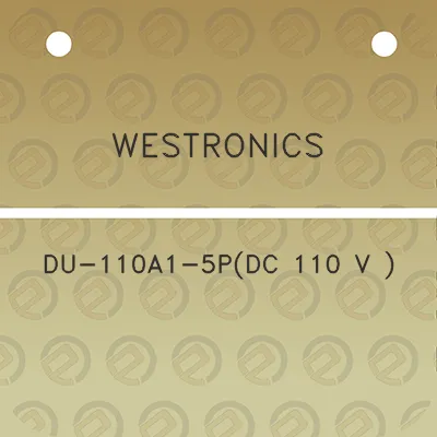 westronics-du-110a1-5pdc-110-v