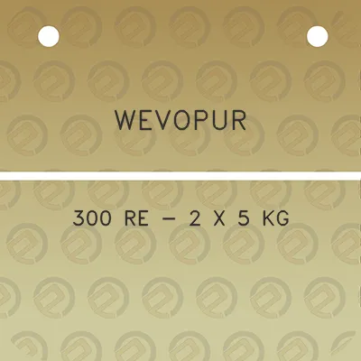 wevopur-300-re-2-x-5-kg