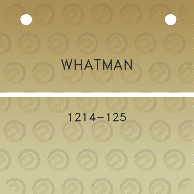 whatman-1214-125