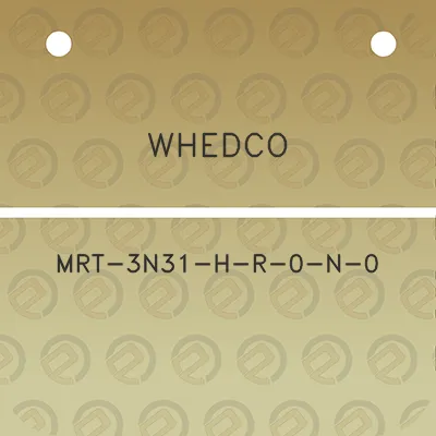 whedco-mrt-3n31-h-r-0-n-0