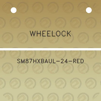 wheelock-sm87hxbaul-24-red