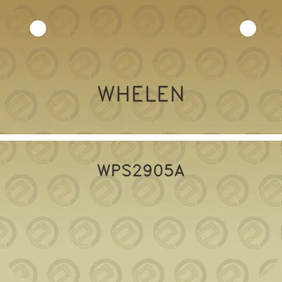 whelen-wps2905a