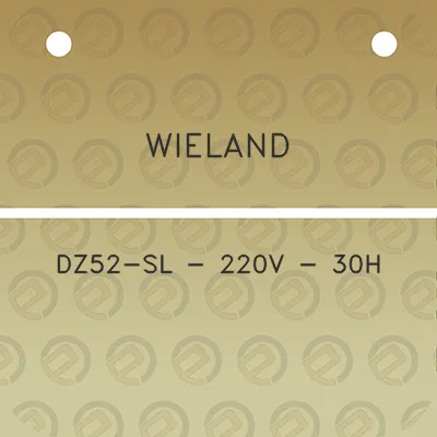 wieland-dz52-sl-220v-30h