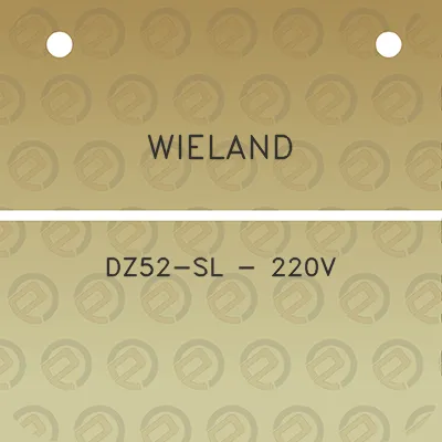 wieland-dz52-sl-220v