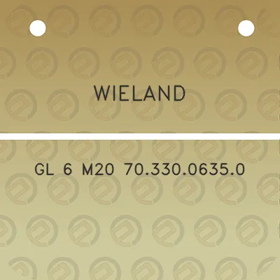 wieland-gl-6-m20-7033006350